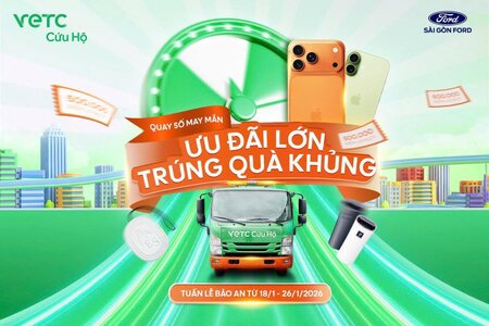 VETC CỨU HỘ CHÍNH THỨC KHỞI ĐỘNG: TUẦN LỄ BẢO AN – CHƯƠNG TRÌNH "ƯU ĐÃI LỚN, TRÚNG QUÀ KHỦNG" VỚI TỔNG GIÁ TRỊ GIẢI THƯỞNG TỚI 150 TRIỆU VNĐ